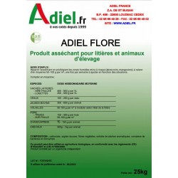 Adiel Flore Asséchant pour Litière - Sac de 25 kg | Adiel France