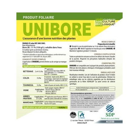 UNIBORE BIDON 10 L