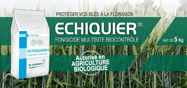 ÉCHIQUIER® est efficace contre les fusarioses et utilisable en agriculture biologique.