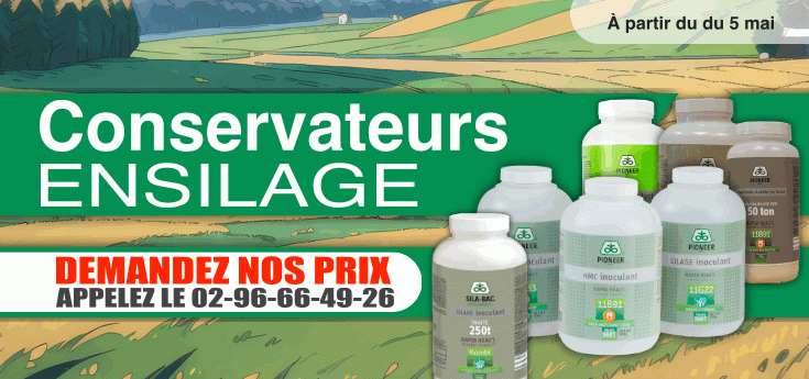 Toute notre Gamme de Conservateurs Ensilage aux meilleurs prix chez Adiel France