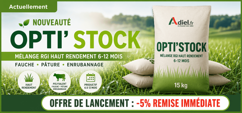 Opti Stock solution fourrag&egrave;re 6 &agrave; 12 mois pour fauche et p&acirc;ture