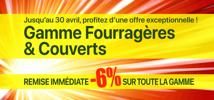 -6% sur vos Fourragères et Couverts Végétaux chez Adiel France