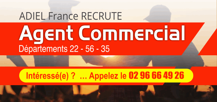 Adiel France recrute un agent commercial en Bretagne
