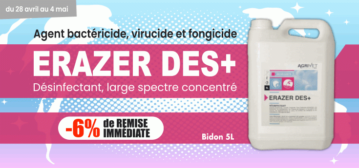Erazer DES + Désinfectant concentré