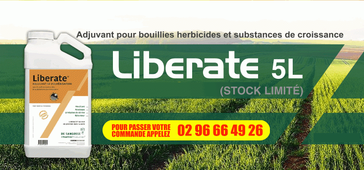Liberate adjuvant premium pour bouillies herbicides