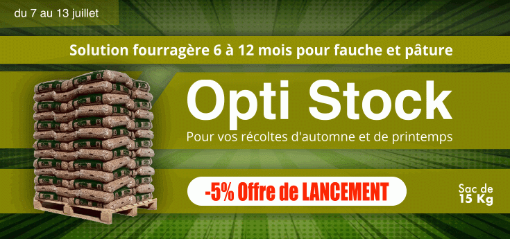 Opti Stock solution fourragère 6 à 12 mois pour fauche et pâture