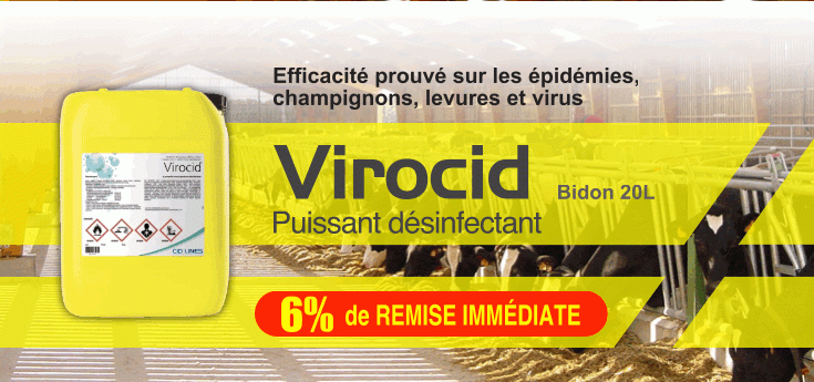 Virocid, puissant désinfectant en promotion chez Adiel France
